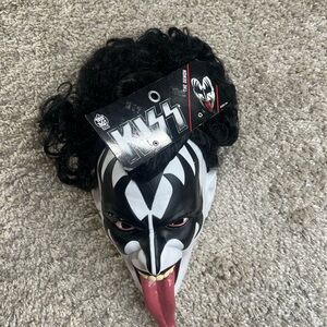 Kiss Demon Mask with Black and White Design